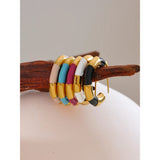 Lucille C Hoop Earrings – Colorful & Rust-Proof Statement Jewelry | Huna Jewelry