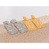 Camila Rectangle Drop Earrings – Hypoallergenic Chic Jewelry | Huna Jewelry