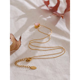 Lala Heart Pendant Necklace – Dainty Pink Romantic Jewelry | Huna Jewelry