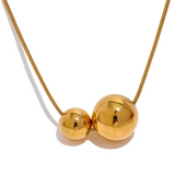 Hattie Bead Pendant Necklace – Minimalist & Elegant Jewelry | Huna Jewelry
