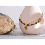 Ophelia Layered Beaded Bracelet – Chic & Stylish with Dangling Charms | Huna Jewelry