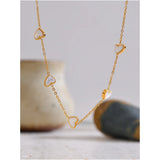 Addison Heart Shell Pendant – Elegant Thin Necklace for Everyday Wear | Huna Jewelry