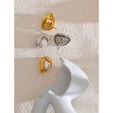 Phaedra Pearl Stud Earrings – Hypoallergenic, Modern & Classic | Huna Jewelry