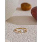 Gwendolyn Pearl Ring – Simple, Dainty & Elegant Jewelry | Huna Jewelry