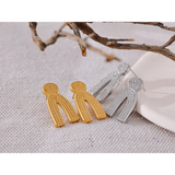 Teleri U-Shaped Earrings – Modern & Hypoallergenic Minimalist | Huna Jewelry
