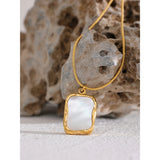 Gold Moonstone Pendant Necklace – Elegant and Timeless | Huna Jewelry