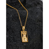 Anastasia Body Sculpture Necklace – Unique Gold Statement Jewelry | Huna Jewelry