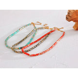Sophia Tube Beads Necklace – Natural Stone Clavicle Jewelry Gift | Huna Jewelry