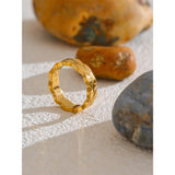 Sage Leaf Band Ring – Polished Minimalist Nature-Inspired Jewelry | Huna Jewelry