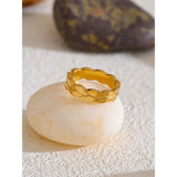 Sage Leaf Band Ring – Polished Minimalist Nature-Inspired Jewelry | Huna Jewelry