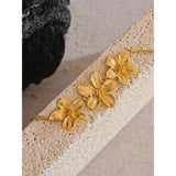 Sarah Flower Charm Necklace – Dainty Waterproof Floral Jewelry | Huna Jewelry