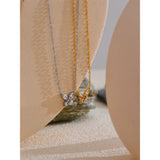 Savannah Butterfly Pendant Necklace – Dainty Cubic Zirconia Jewelry | Huna Jewelry