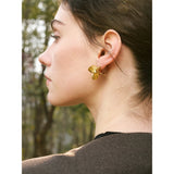 Isabel Floral Stud Earrings – Elegant Everyday Jewelry for Women | Huna Jewelry