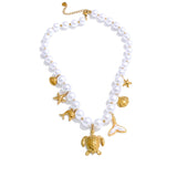 Eden Ocean Charm Pearl Necklace – Beach-Inspired Jewelry | Huna Jewelry