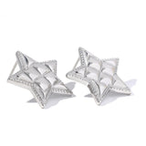 Nilda Star Earrings – Textured Waterproof Design, Stylish & Durable | Huna Jewelry