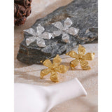 Idalia Flower Stud Earrings – Hypoallergenic & Elegant Jewelry | Huna Jewelry