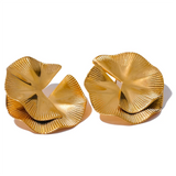 Delia Large Flower Stud Earrings – Bold & Elegant Jewelry | Huna Jewelry