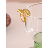 Elodie Bypass Ring – Smooth, Chic & Water-Resistant Statement Jewelry | Huna Jewelry