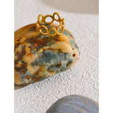 Lennon Round Hollow Ring – Modern & Stylish Statement Jewelry | Huna Jewelry