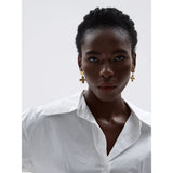 Breya Cross Drop Earrings – Vintage-Inspired Statement Jewelry | Huna Jewelry
