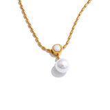 Mila Pearl Pendant Necklace – Beaded Versatile Chic Jewelry | Huna Jewelry