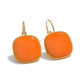 Isla Square Colored Earrings – Bold & Trendy Statement Jewelry | Huna Jewelry