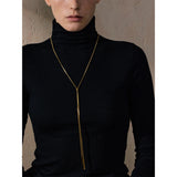 Eileen Adjustable Y Necklace – Minimalist & Elegant Jewelry | Huna Jewelry