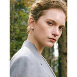 Lila Pearl Shell Flower Stud Earrings – Dainty & Elegant Jewelry | Huna Jewelry