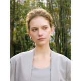 Maggie Two-Toned Layered Earrings – Hypoallergenic & Stylish Jewelry | Huna Jewelry