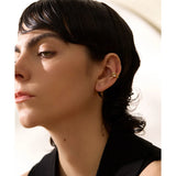 Hattie Zirca Clip Cuff Earrings – Elegant Non-Pierced Zircon Jewelry | Huna Jewelry