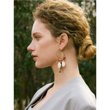 Jasmine Ocean Hoop Earrings – Dangling, Stylish & Summer-Ready | Huna Jewelry