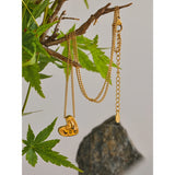 Zoren Heart Necklace – Engraved Love Pendant Waterproof Jewelry | Huna Jewelry