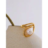 Helen Pearl Ring – Stylish & Elegant Classic Jewelry | Huna Jewelry