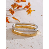 Addison Textured Bangle Bracelet – Tarnish Resistant & Stylish | Huna Jewelry