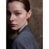 Small Gold Teardrop Earrings with Stones – Elegant Everyday Jewelry | Huna Jewelry