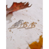 Paige Cubic Zirconia Flower Stud Earrings – Dainty & Waterproof | Huna Jewelry