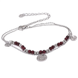 Ophelia Layered Beaded Bracelet – Chic & Stylish with Dangling Charms | Huna Jewelry