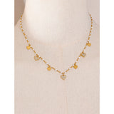 Ella Heart Drop Necklace – Dainty & Waterproof Jewelry for Women | Huna Jewelry