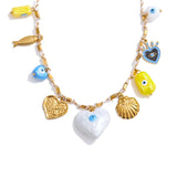 Zoey Eye Charm Pendant Necklace – Stylish Symbolic Jewelry for Women | Huna Jewelry