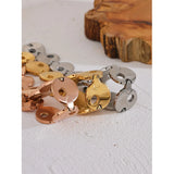 Micah Round Link Bracelet – Waterproof Heavy Unisex Jewelry | Huna Jewelry