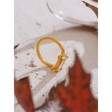 Constance Rectangular Ring – Elegant & Minimalist Gold Jewelry | Huna Jewelry