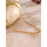 Aria Beaded Necklace – Waterproof Minimalist Jewelry for Layering | Huna Jewelry