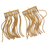 Catiana Tassel Chain Dangle Earrings – Elegant & Waterproof | Huna Jewelry