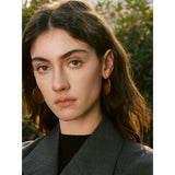 Jessica Crescent Earrings – Stylish, Modern & Tarnish-Free Jewelry | Huna Jewelry