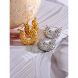 Palmer Chunky Hoop Earrings – Vintage & Waterproof Jewelry | Huna Jewelry