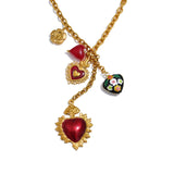 Emily Heart Charm Necklace – Vintage-Inspired Romantic Jewelry | Huna Jewelry