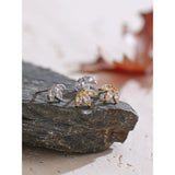 Paige Cubic Zirconia Flower Stud Earrings – Dainty & Waterproof | Huna Jewelry