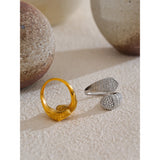 Eleanor Heart Snake Ring – Adjustable & Stylish Statement Jewelry | Huna Jewelry