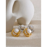 Rhiannon Pearl Stud Earrings – Waterproof & Hypoallergenic Jewelry | Huna Jewelry