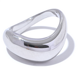 Lucille Smooth Minimalist Ring – Elegant & Stylish | Huna Jewelry